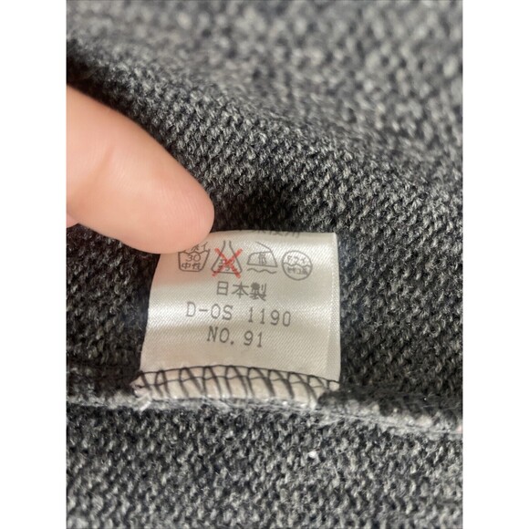 VTG Wool Blend Cardigan Sweater Gray Cat Cheetah Buttons Bling GrandmaCore Sz M - Picture 8 of 9